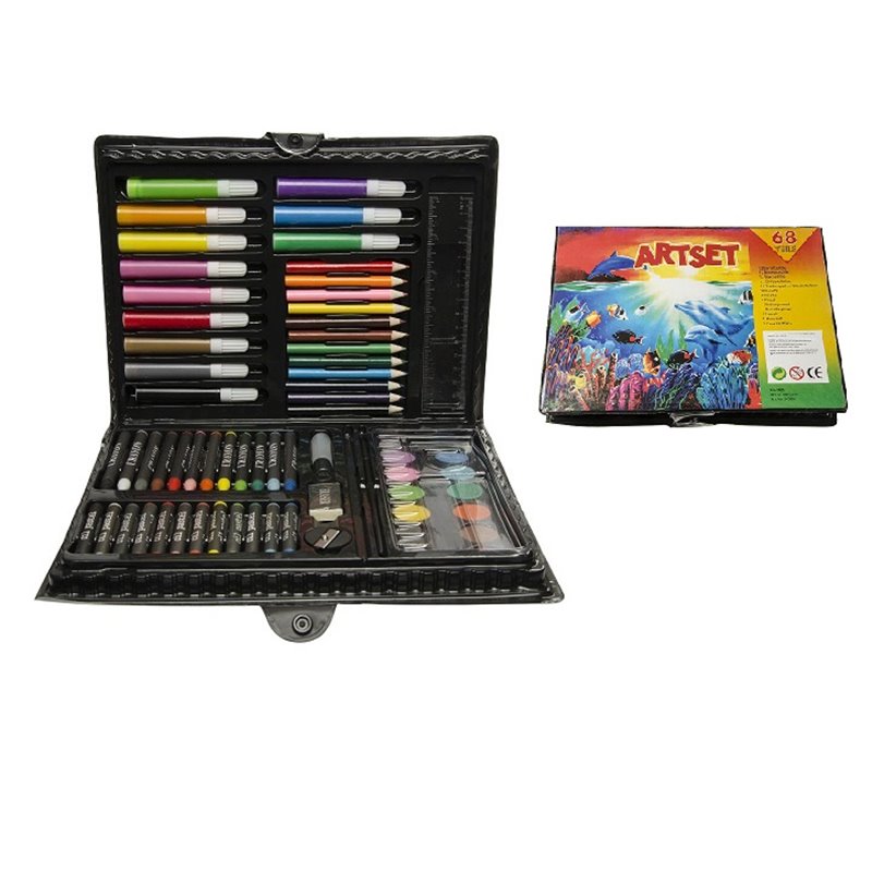 set de dessin de voyage 68pcs