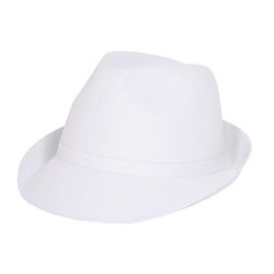 chapeau tribly feutrine blanc luxe adulte