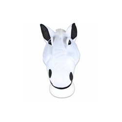 bonnet peluche cheval blanc