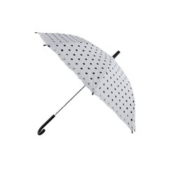 parapluie blanc à pois noirs 63cm