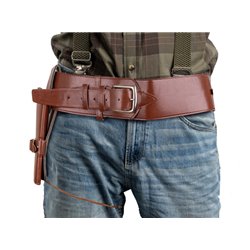 ceinture avec un holster simili cuir brun adulte