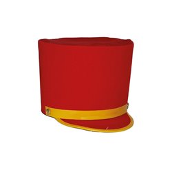 chapeau de majorette rouge 18cm