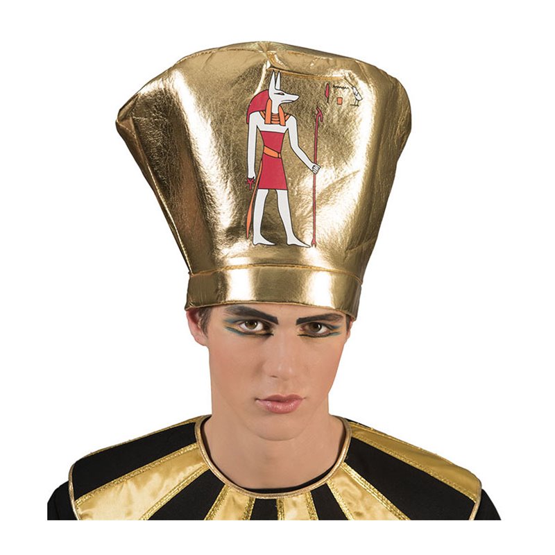 coiffe pharaon égyptien avec motif 24cm