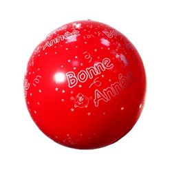 ballon géant bonne annee rouge 1m