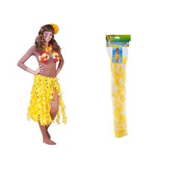 jupe tahiti hawaï longue adulte jaune 70cm