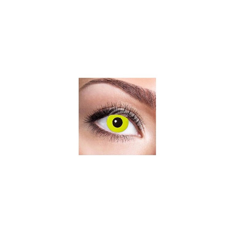 lentilles de contact "yellow crow eye"