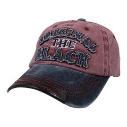 casquette coton vintage the original black noir rouge