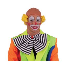 perruque clown dégarni jaune