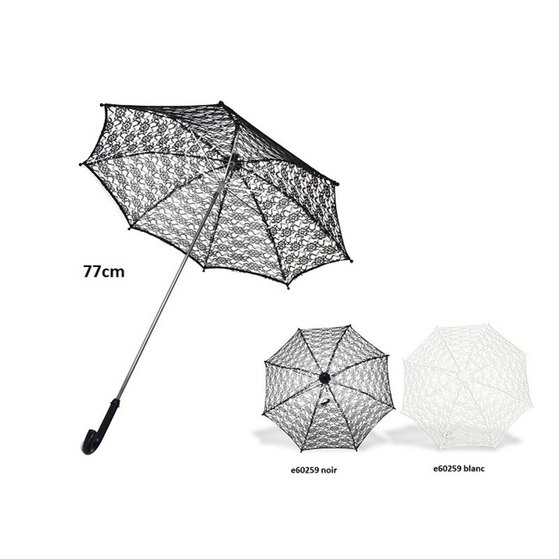 ombrelle dentelles blanc 80cm