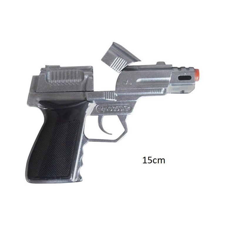 pistolet métal 8 coups 15cm