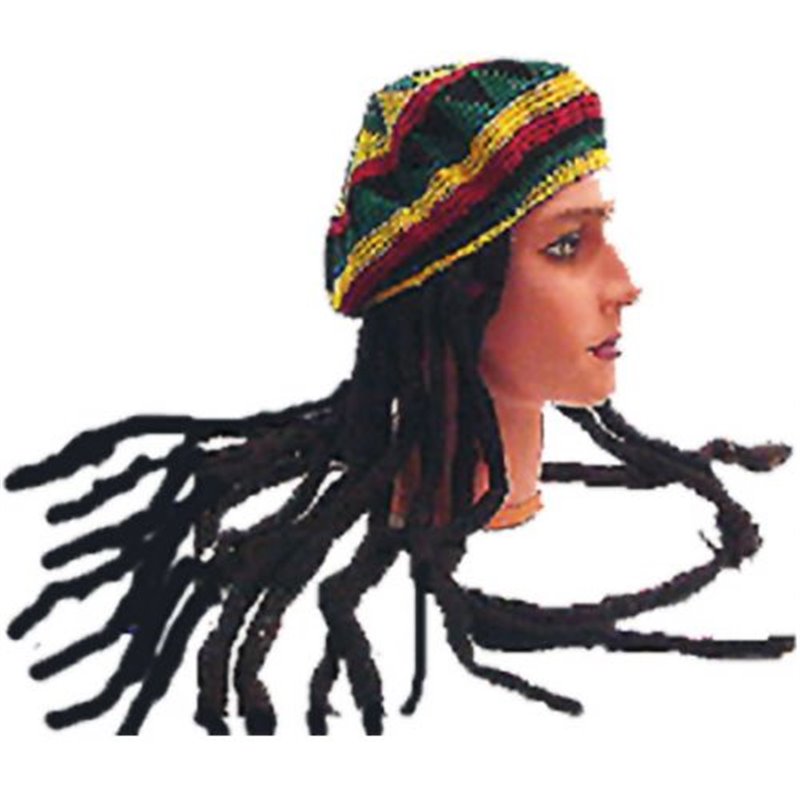 bonnet rasta avec dreadlocks (ea)