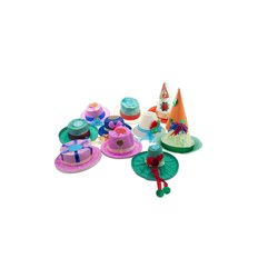 lot de 12 chapeaux de fête colorés luxe en papier