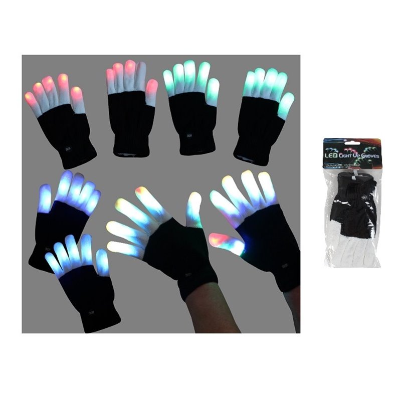 paire de gants lumineux led 23cm