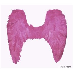 ailes d'ange plumes grande rose 76cm