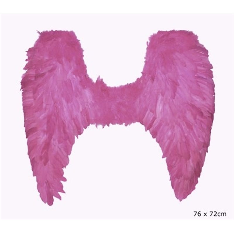 ailes d'ange plumes grande rose 76cm