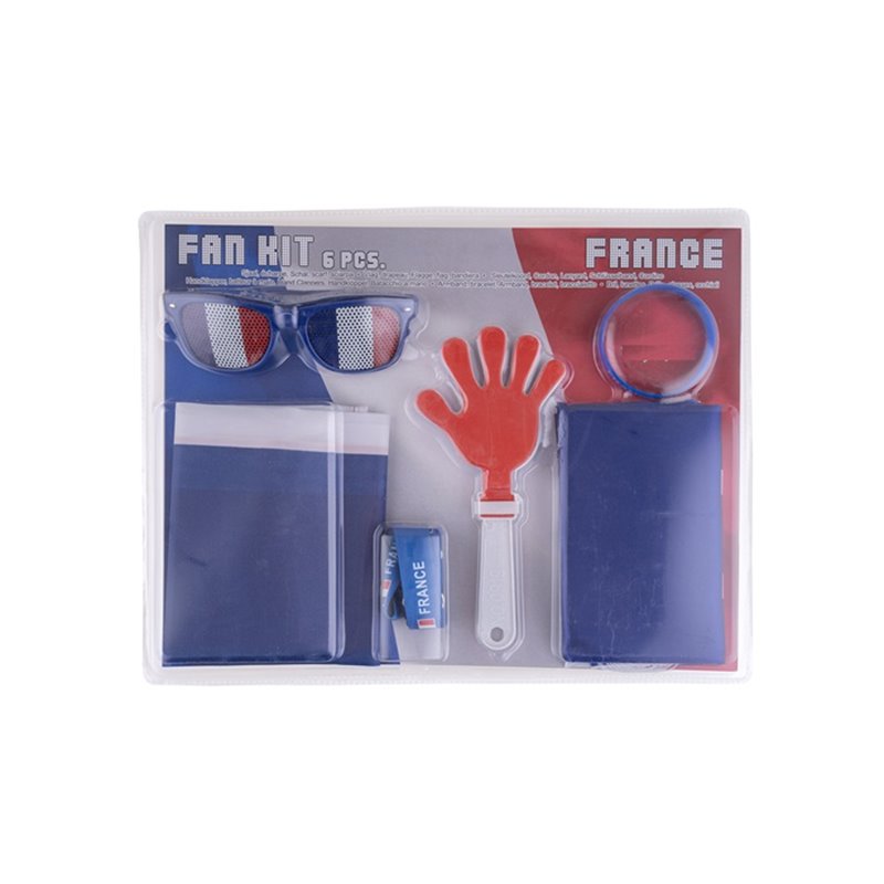 kit supporter fan france 6pcs