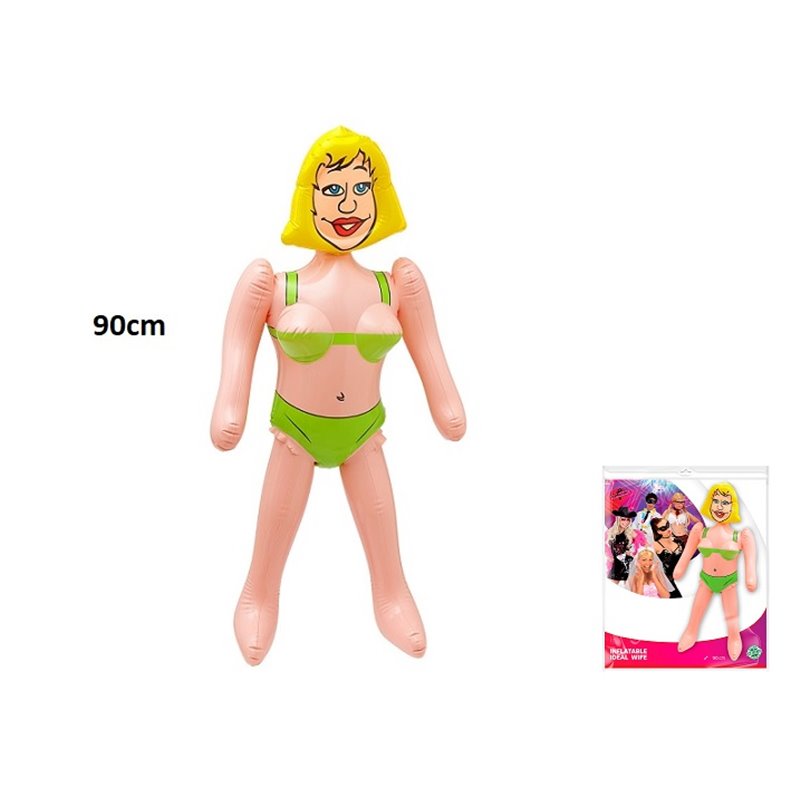 femme blonde gonflable avec bikini 90cm