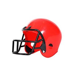 casque de footballeur américain enfant rouge