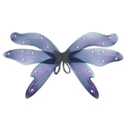 ailes de fée maléfique noir & violet 1m