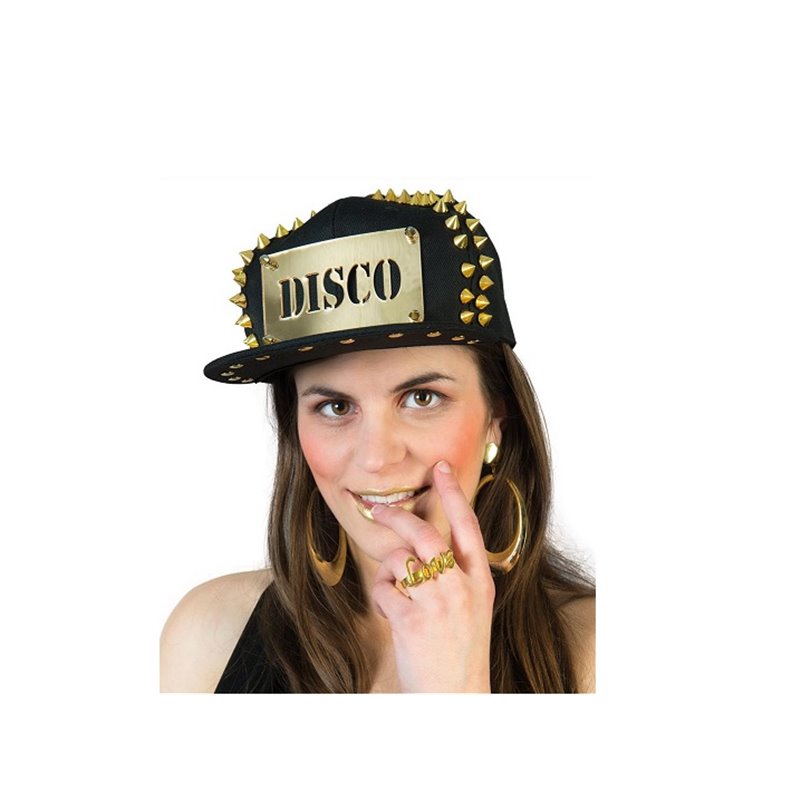 casquette baseball disco à pointes luxe