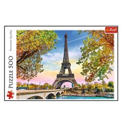 puzzle motif "paris romantique" 500pcs adulte 48x34cm