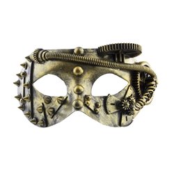 masque loup steampunk luxe or adulte