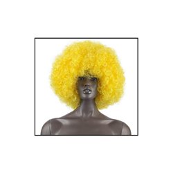 perruque afro chico géante jaune