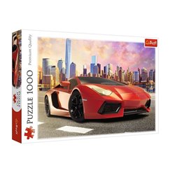 puzzle motif "supercar au crépuscule" 1000pcs adulte 68x48cm