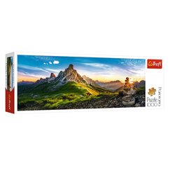 puzzle motif "col du giau dolomites" 1000pcs adulte 97x34cm