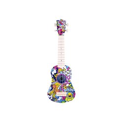 guitare ukulélé motifs graffitis colorés 53cm