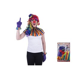 set accessoires clown rainbow adulte 5pcs