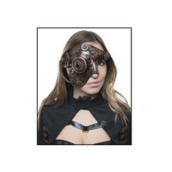 demi masque steampunk bronze adulte