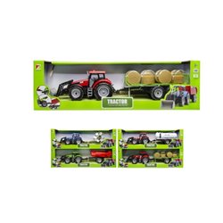 tracteur avec remorque 1/32 mix 50cm