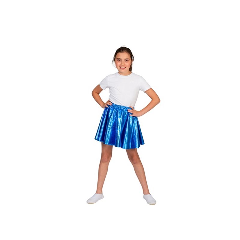 jupe disco lamée bleu enfant taille unique