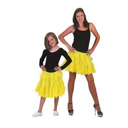 jupe en tulle/tutu jaune fluo fille taille unique