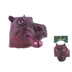 masque latex hippopotame adulte