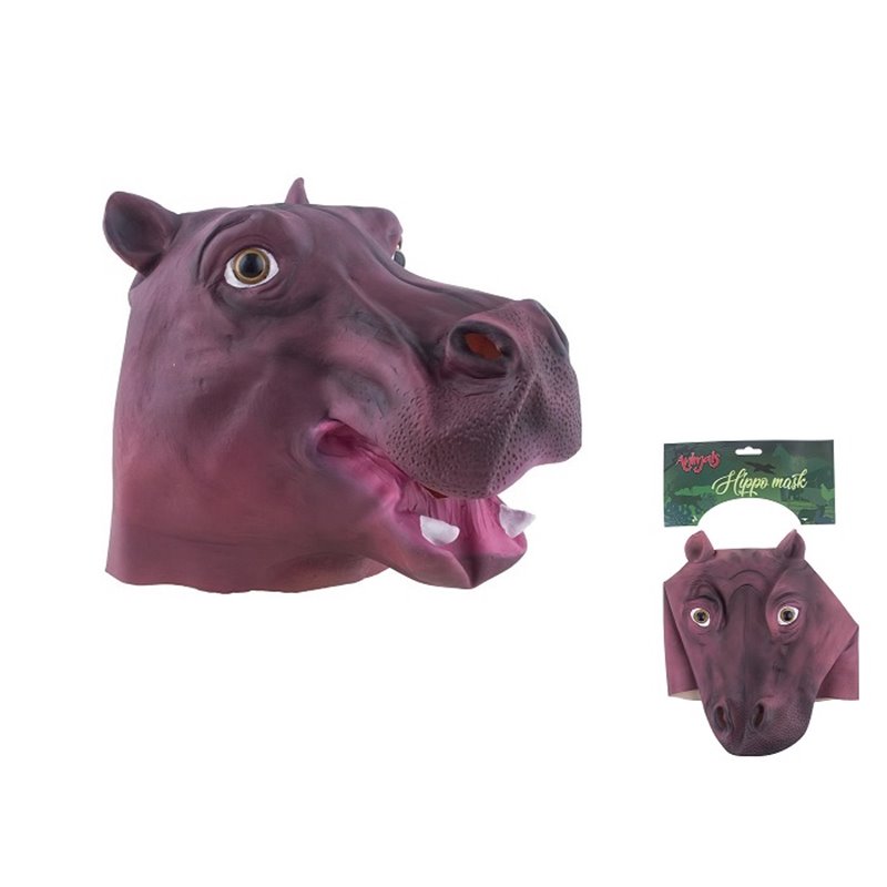 masque latex hippopotame adulte