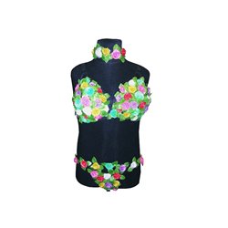 set tahiti hawaï fleurs multicolores 3pcs