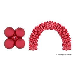 lot de 10 ballons rouge 76cm pour arche