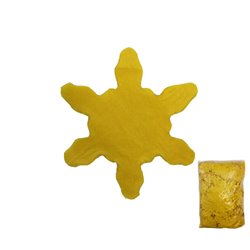 confettis de scène flocon 1kg jaune slowfall