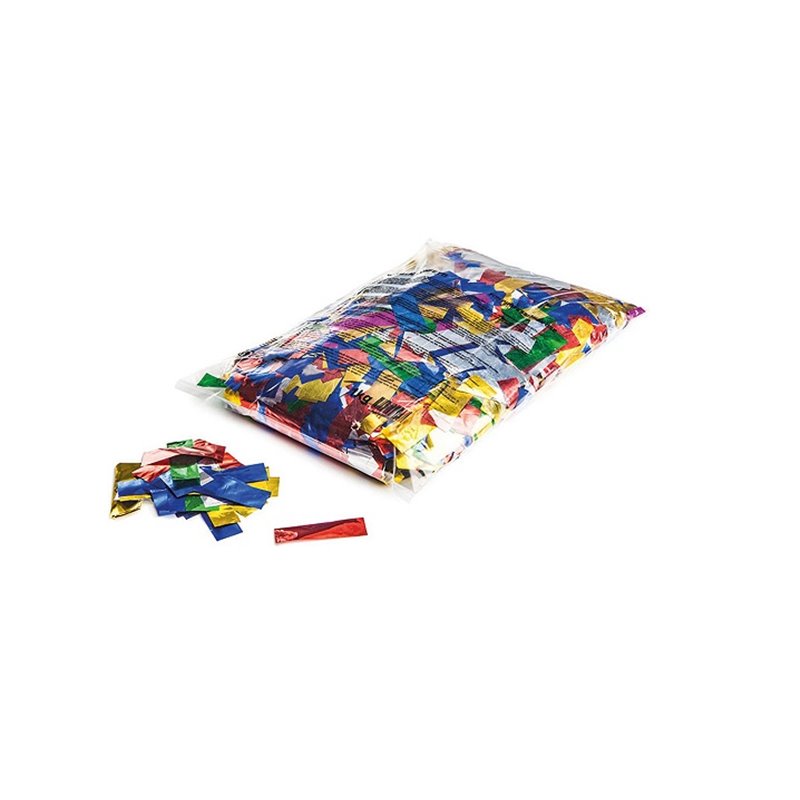 confettis de scène rectangle 1kg multicolore métallisés slowfall