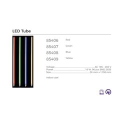 tube néon led rouge ac185-265v t8 16w 1.2m