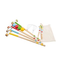 jeu de croquet en bois fsc 20pcs