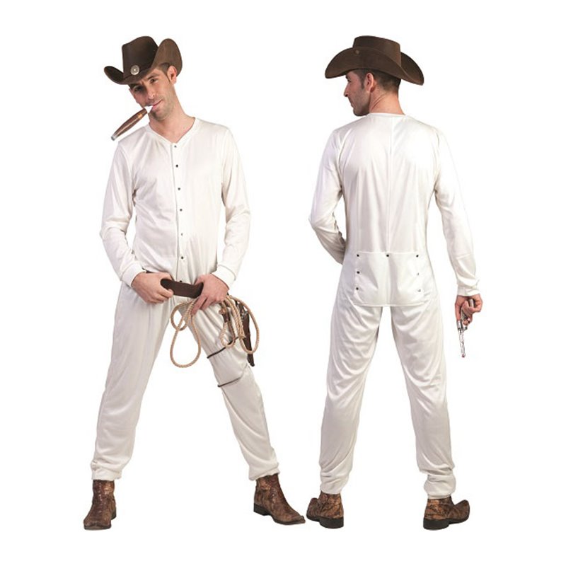 pyjama cowboy blanc taille m-l