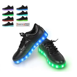 chaussures lumineuses led noir taille 41