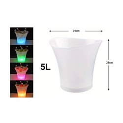 seau à champagne lumineux led 5l