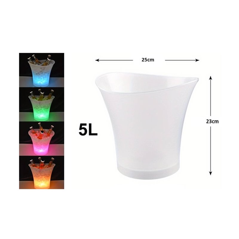 seau à champagne lumineux led 5l