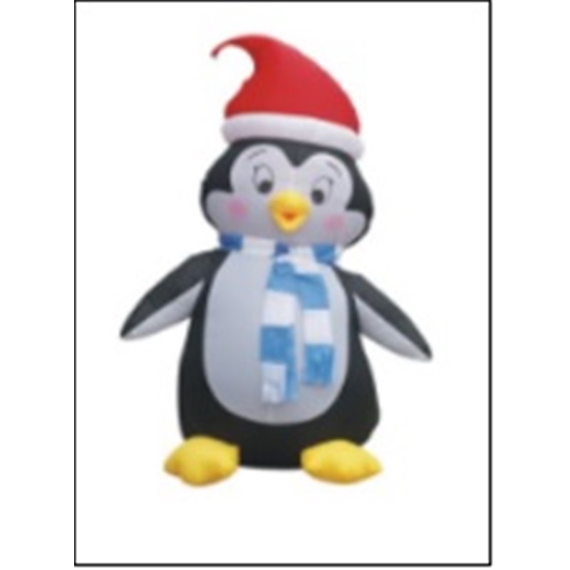 pingouin de noël gonflable lumineux 1.2m