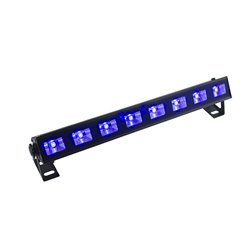 lumière noire - uv led barre 8x3w