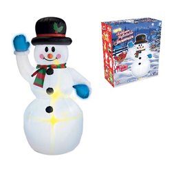 bonhomme de neige gonflable et lumineux 1.5m